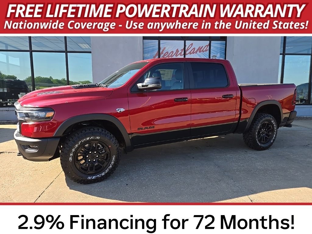 New 2026 Molten Red Pearl-Coat Exterior Paint RAM Rebel image 4