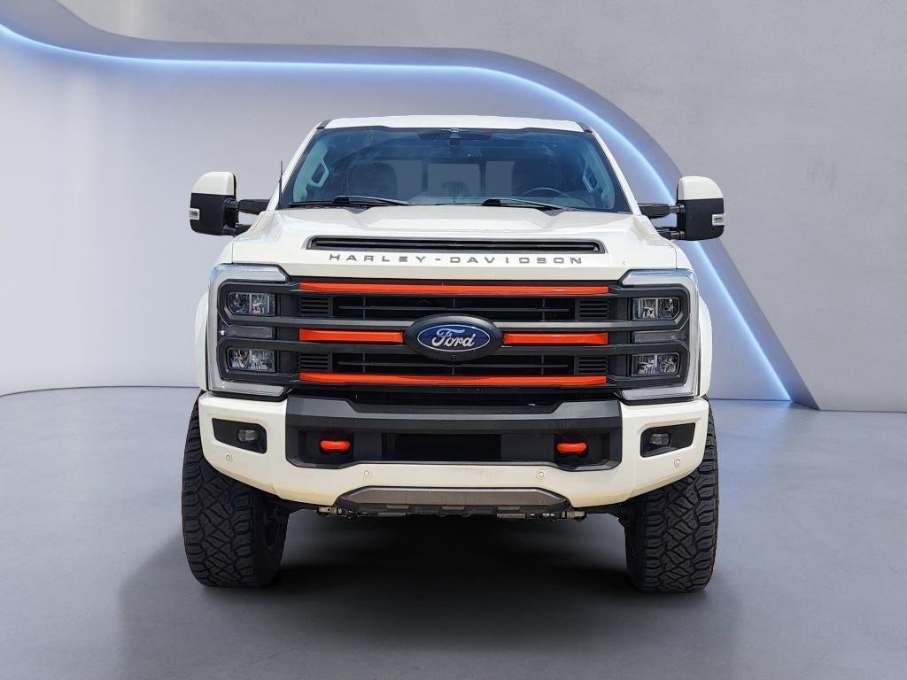 Used 2023 Star White Metallic Tri-Coat Ford LARIAT Harley Davidson image 2