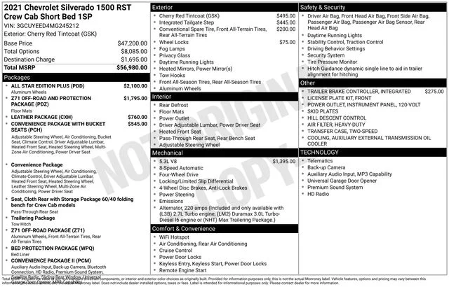 Used 2021 Red Chevrolet RST image 18