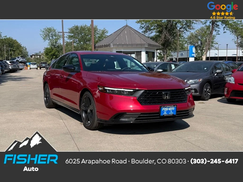 Certified Used 2025 Radiant Red Metallic Honda Sport-L image 1