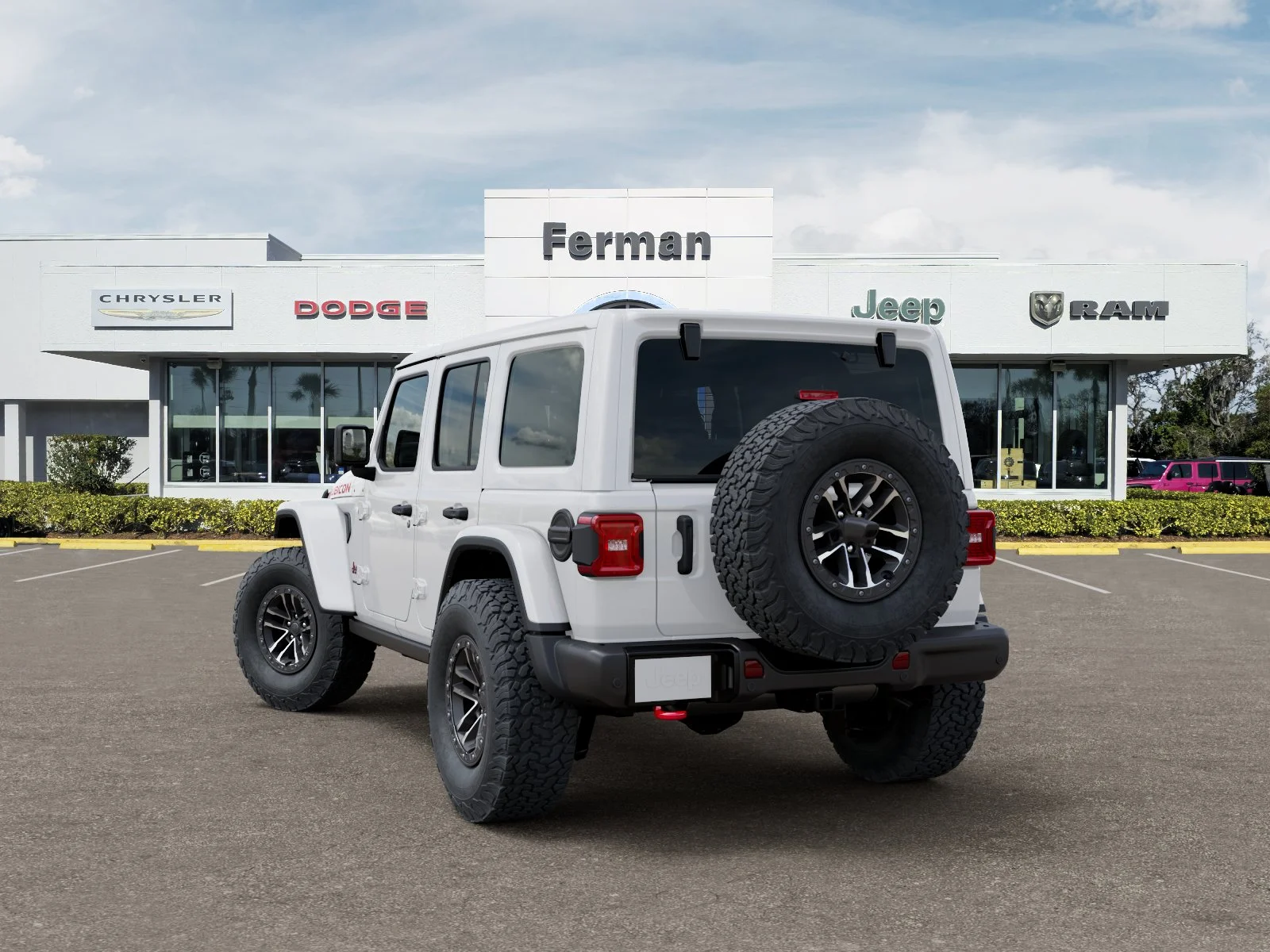 New 2026 Bright White Clear-Coat Exterior Paint Jeep Rubicon X image 4