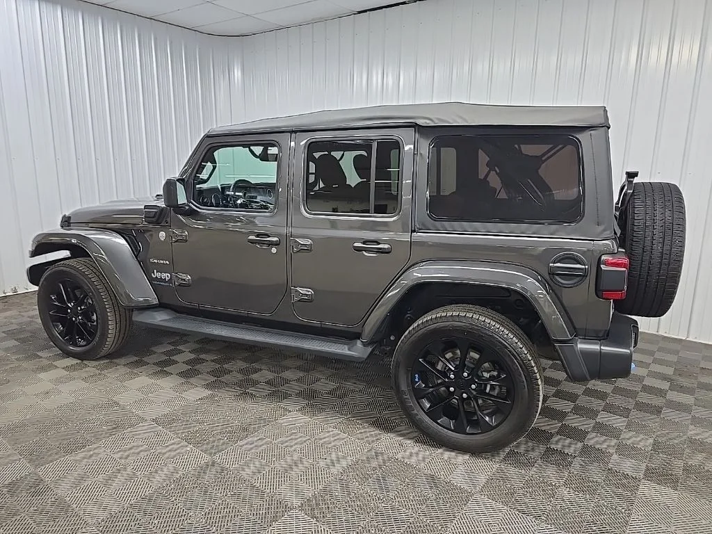 Used 2023 Gray Jeep Sahara 4xe image 4