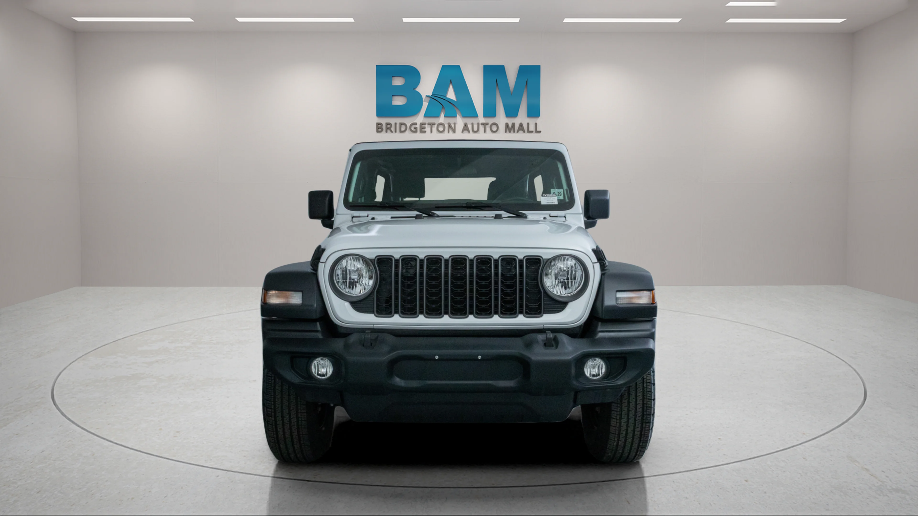 Used 2024 Bright White Clearcoat Jeep Sport image 2