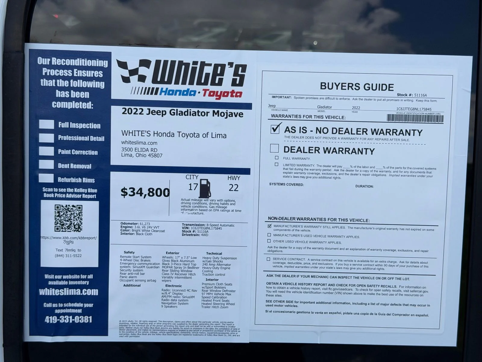 Used 2022 White Jeep Mojave image 33