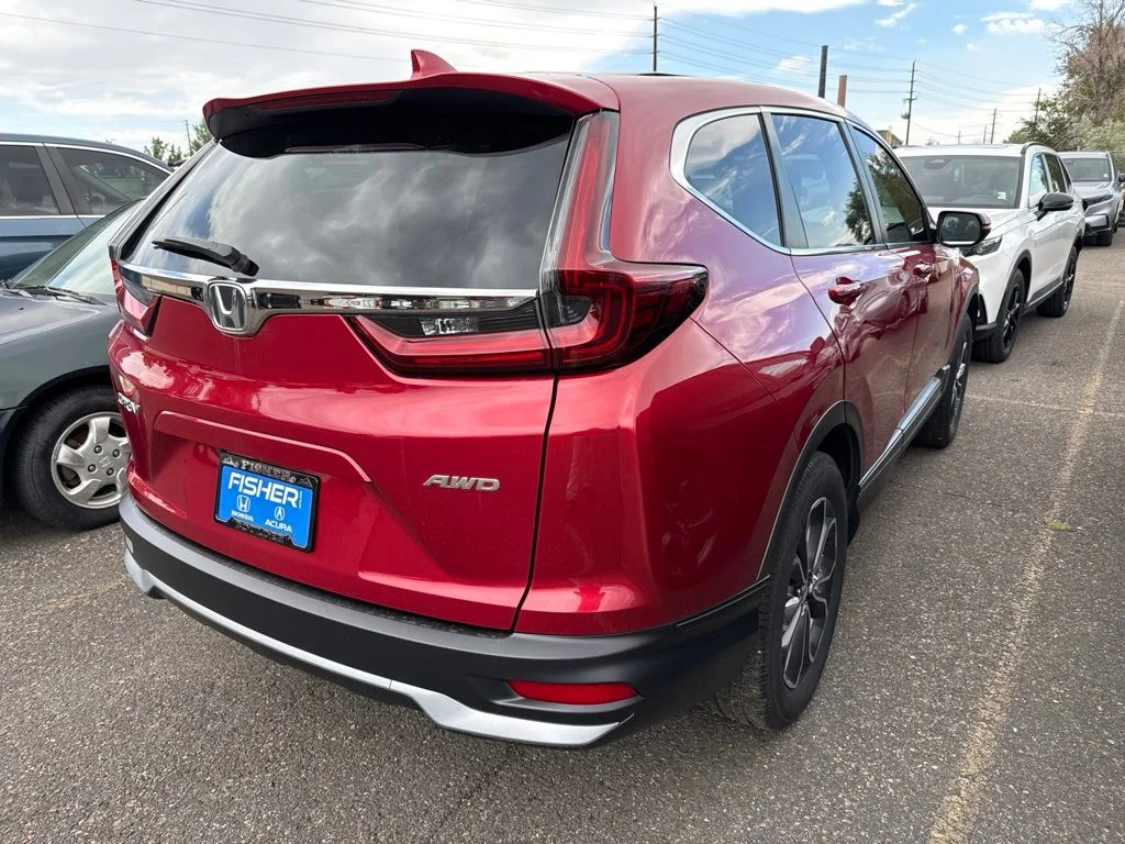 Used 2021 Radiant Red Metallic Honda EX image 2