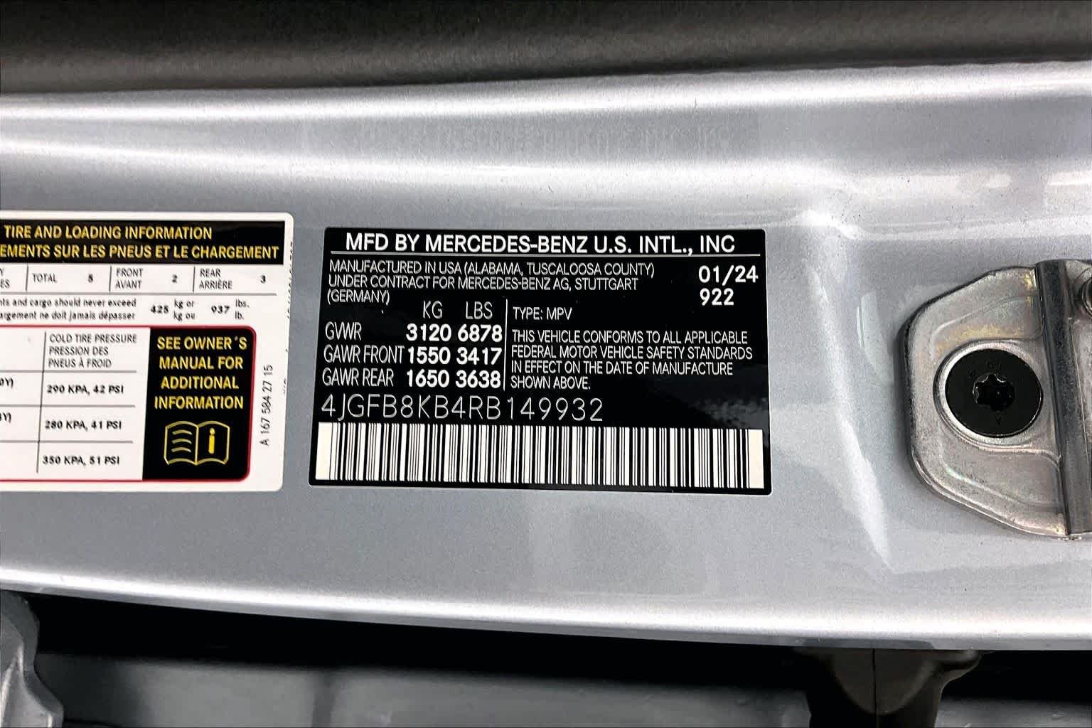 Certified Used 2024 Cirrus Silver Metallic Mercedes-Benz AMG® GLE 63 S image 29