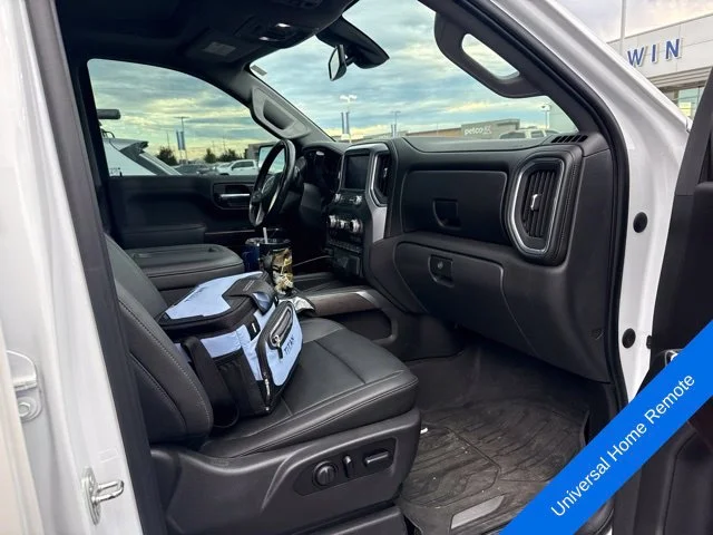Used 2021 White Frost Tri-Coat GMC SLT image 12