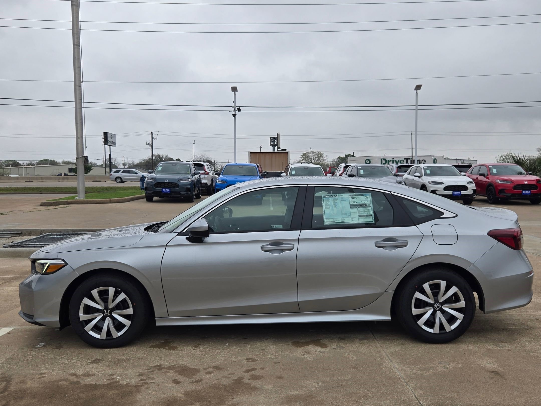 New 2026 Solar Silver Metallic Honda LX image 7