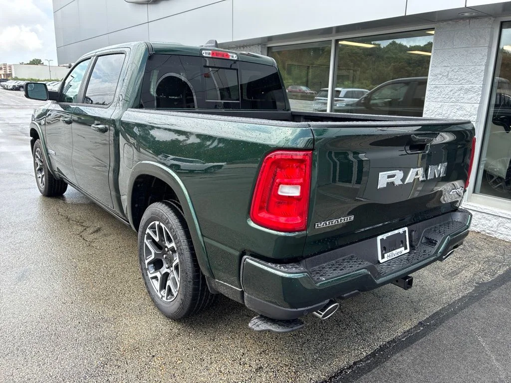 New 2026 Serrano-Green Metallic Exterior Paint RAM Laramie image 3