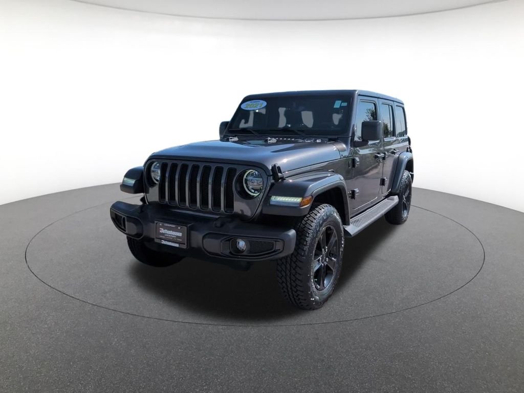 Certified Used 2021 Gray Jeep Unlimited Sahara Altitude image 13