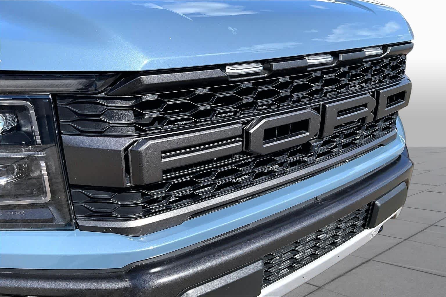 Used 2023 Azure Gray Metallic Tri-Coat Ford Raptor image 30
