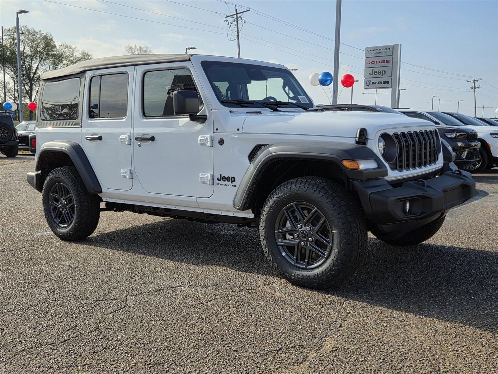 New 2026 Bright White Clear-Coat Exterior Paint Jeep Sport S image 3