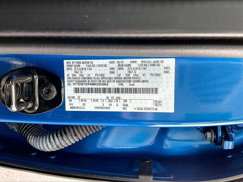 Certified Used 2021 Velocity Blue Metallic Ford XLT image 22
