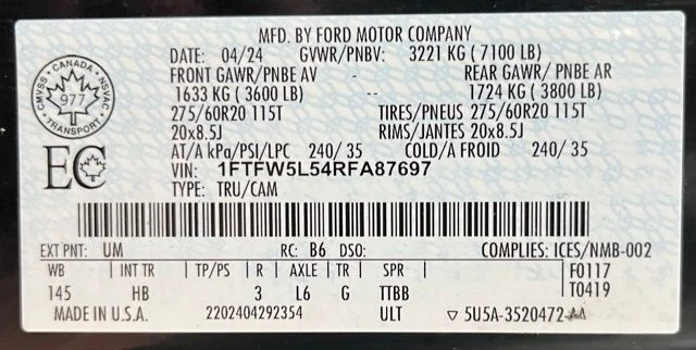 Used 2024 Black Ford Lariat image 61
