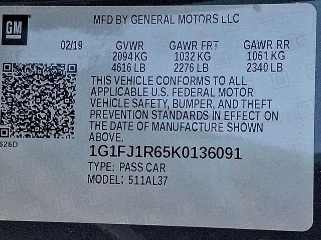 Used 2019 Gray Chevrolet ZL1 image 26
