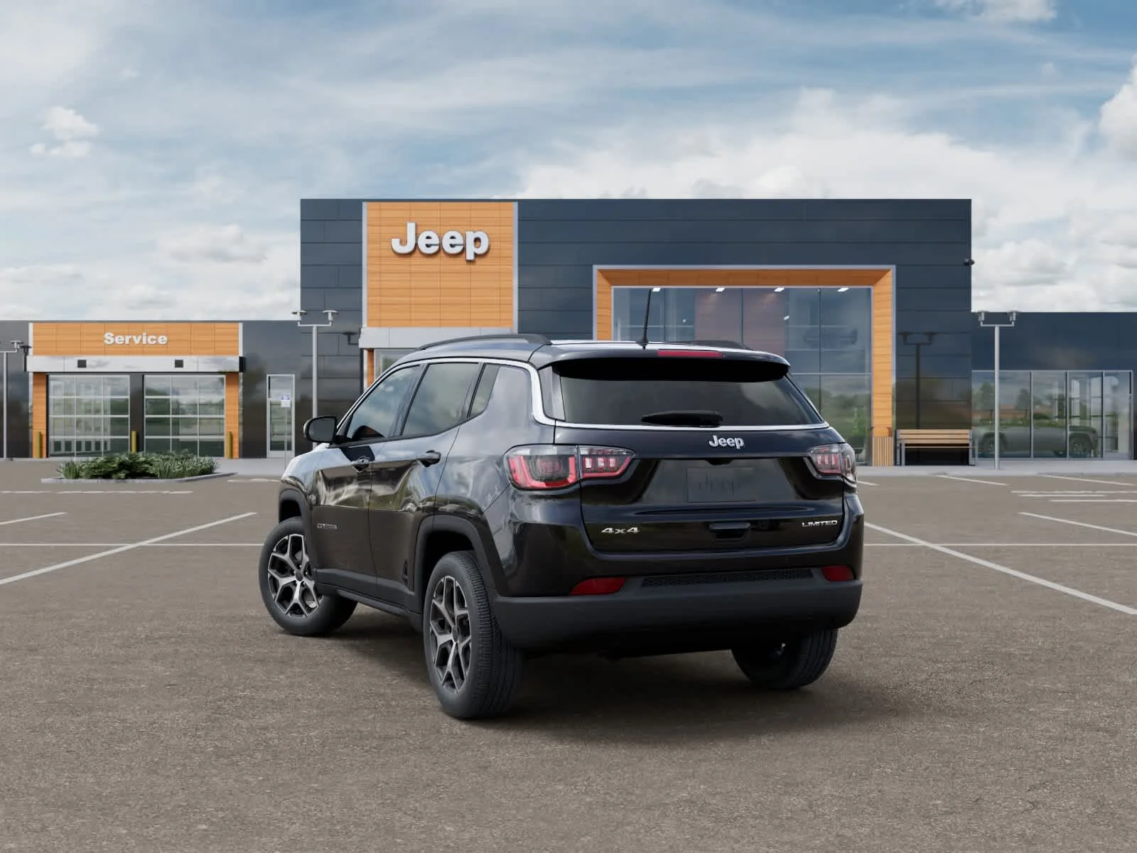 New 2026 Diamond Black Crystal Pearlcoat Jeep Limited image 3