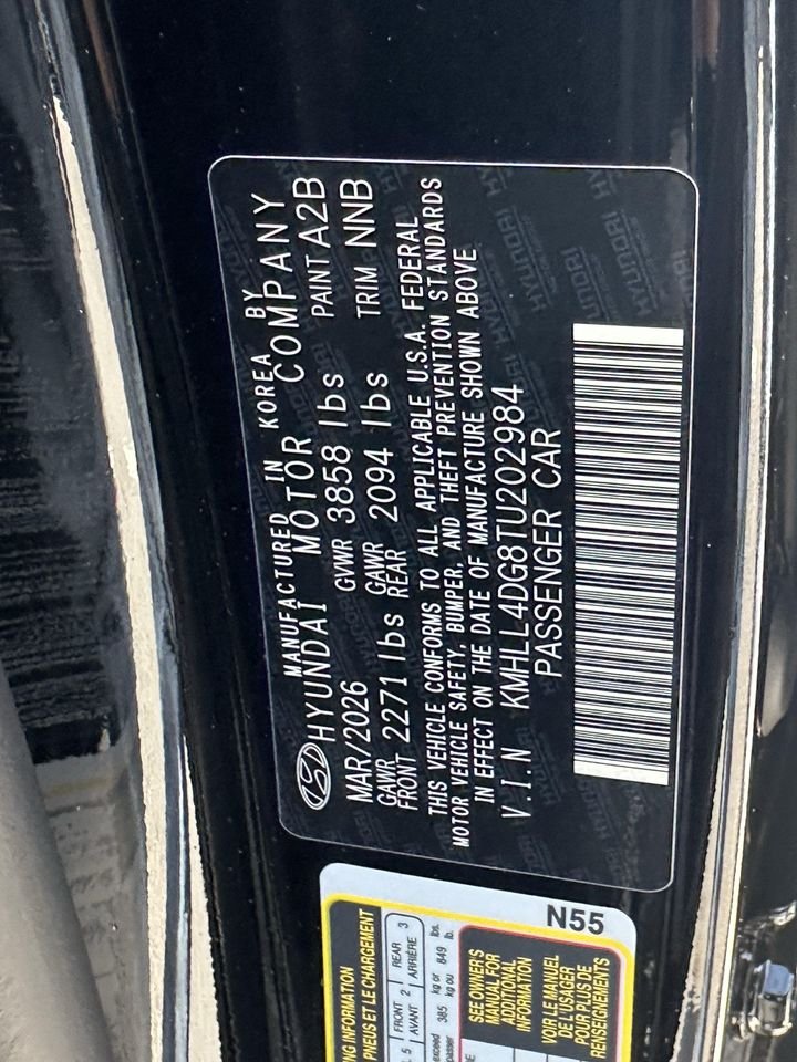 New 2026 Abyss Black Hyundai SE image 30