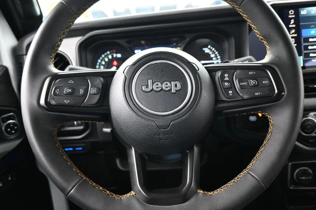 Used 2024 Bright White Clearcoat Jeep Sport S 4xe image 22