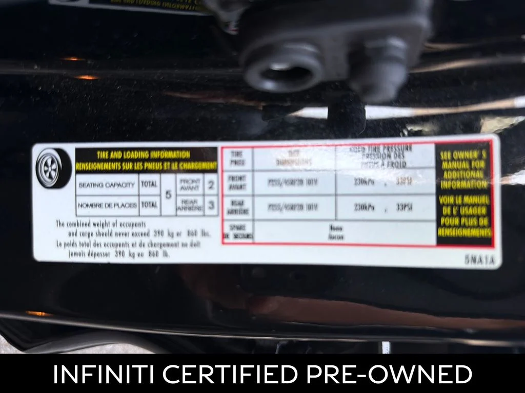 Certified Used 2023 Mineral Black INFINITI SENSORY image 8