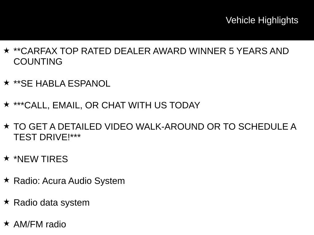 Used 2016 White Acura 2.4L image 3