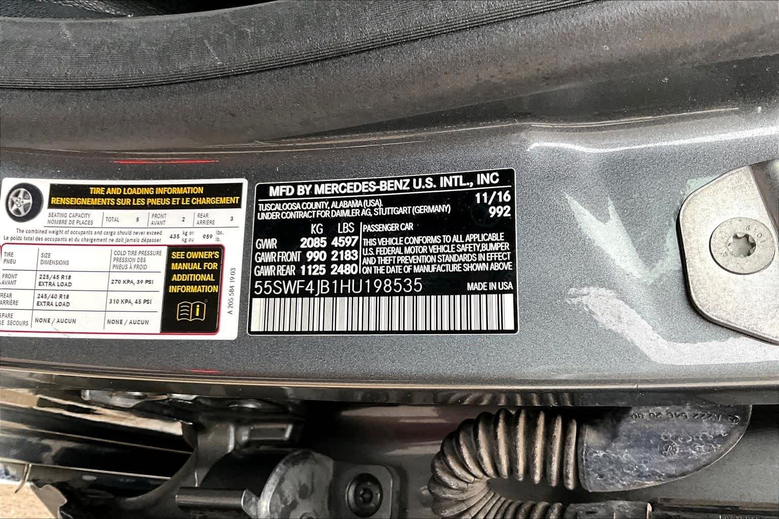 Used 2017 Selenite Grey Metallic Mercedes-Benz C 300 image 29