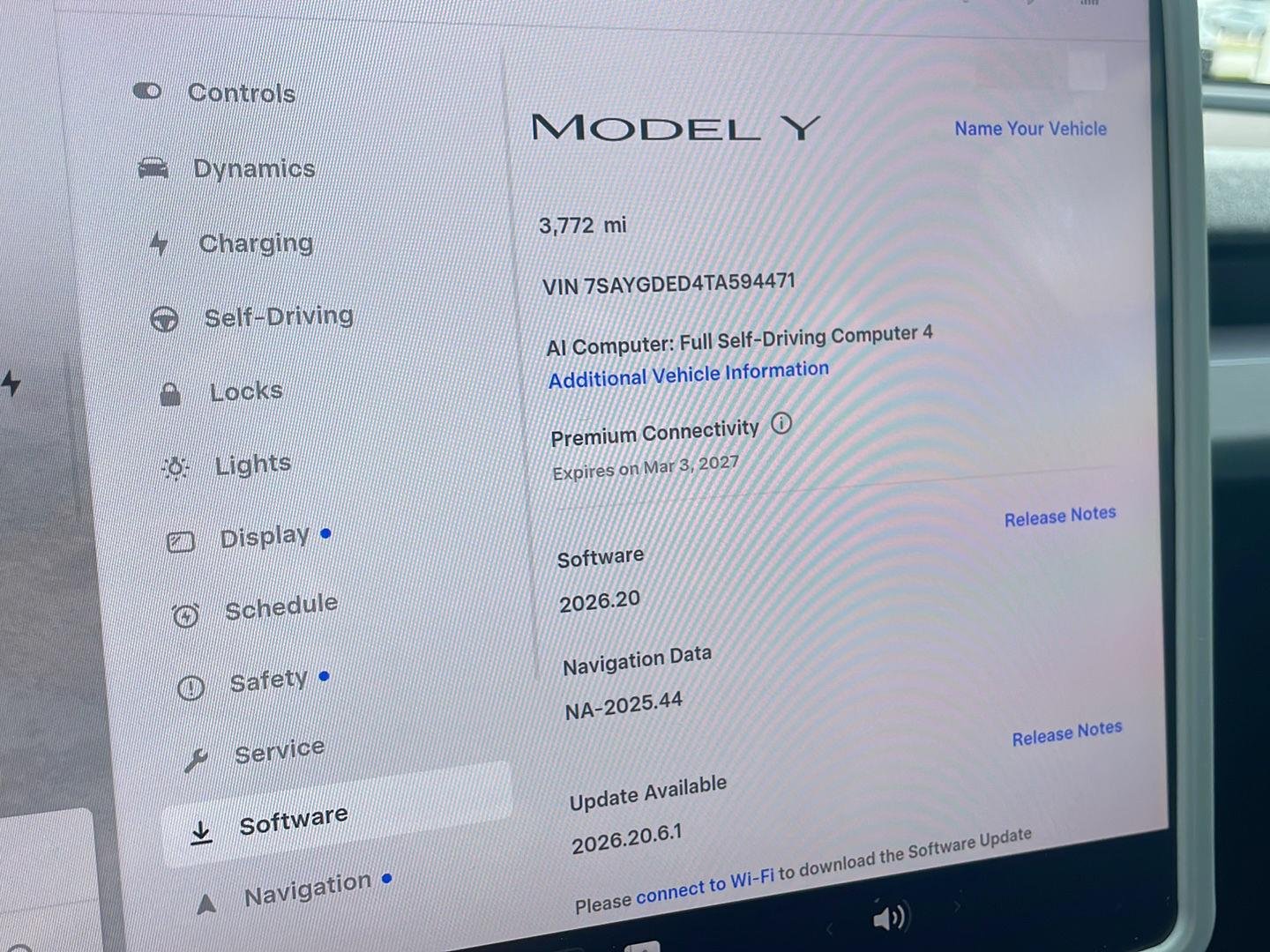 Used 2026 Tesla Model Y Long Range with VIN 7SAYGDED4TA594471 for sale in Fort Worth, TX