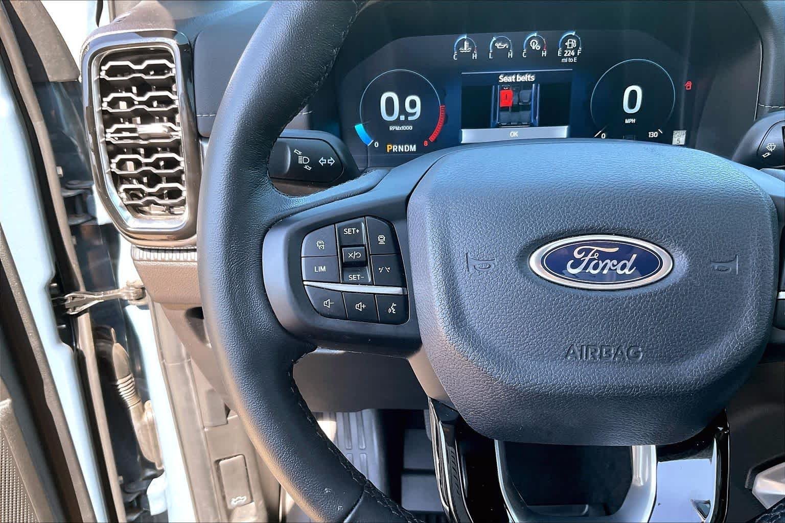 Used 2024 Azure Gray Metallic Tri-Coat Ford LARIAT image 23