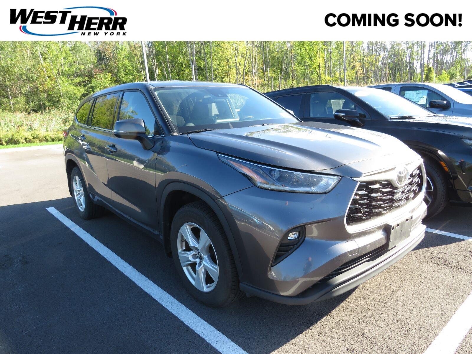 Used 2021 Magnetic Gray Metallic Toyota LE image 1