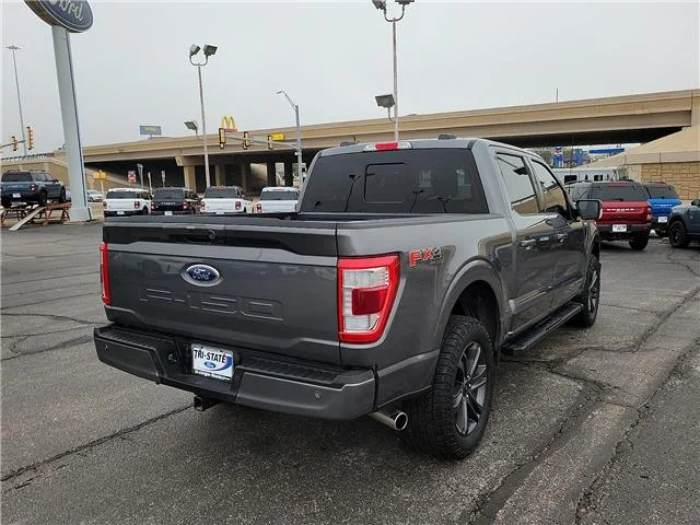 Used 2023 Carbonized Gray Metallic Ford Lariat 4x4 SuperCrew Cab 5.5 ft. box 145 in. WB image 3