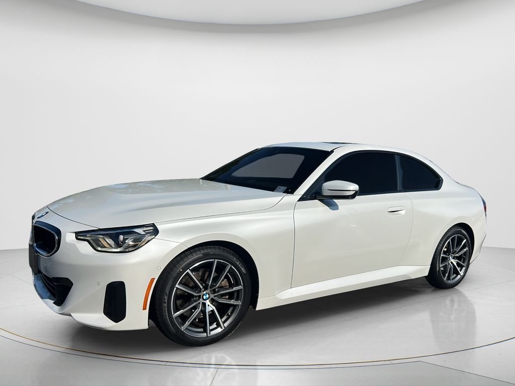 Certified Used 2023 Mineral White Metallic BMW 230i xDrive image 1