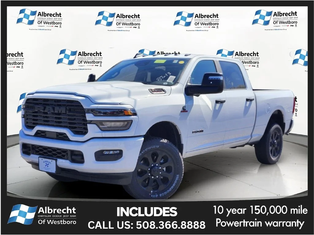 New 2026 Bright White Clear-Coat Exterior Paint RAM Big Horn image 1
