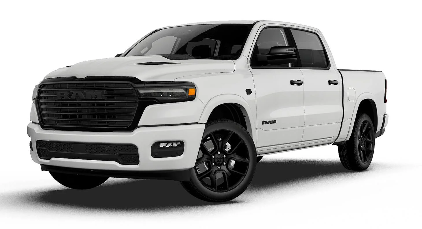 New 2027 Bright White Clear-Coat Exterior Paint RAM LARAMIE image 1