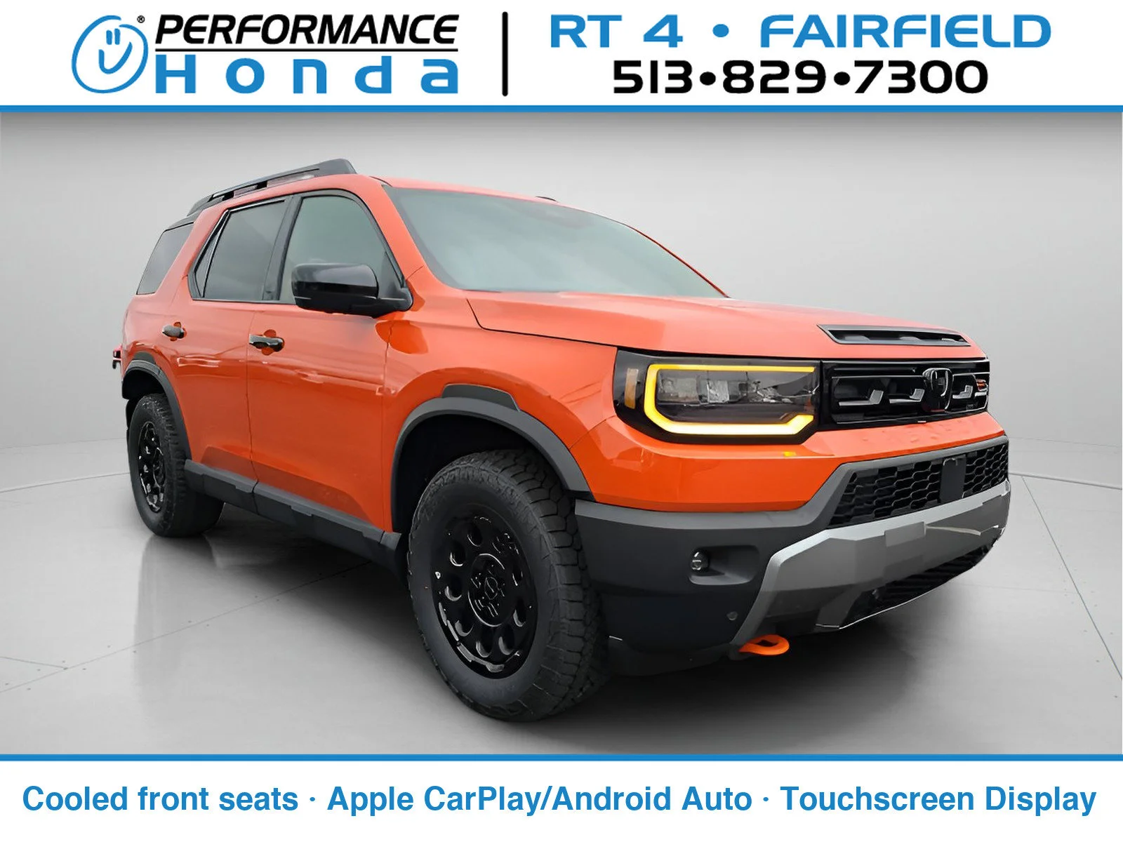 New 2026 Sunset Orange Honda TrailSport Elite Blackout image 1