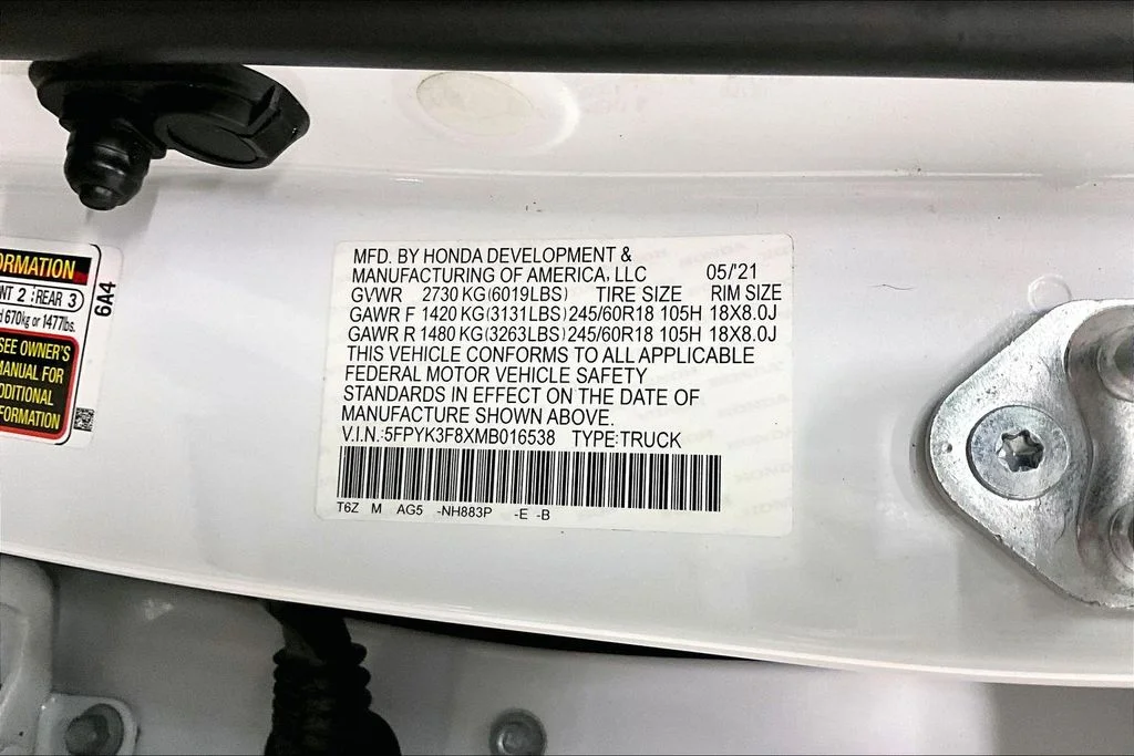 Used 2021 White Honda Black Edition image 20