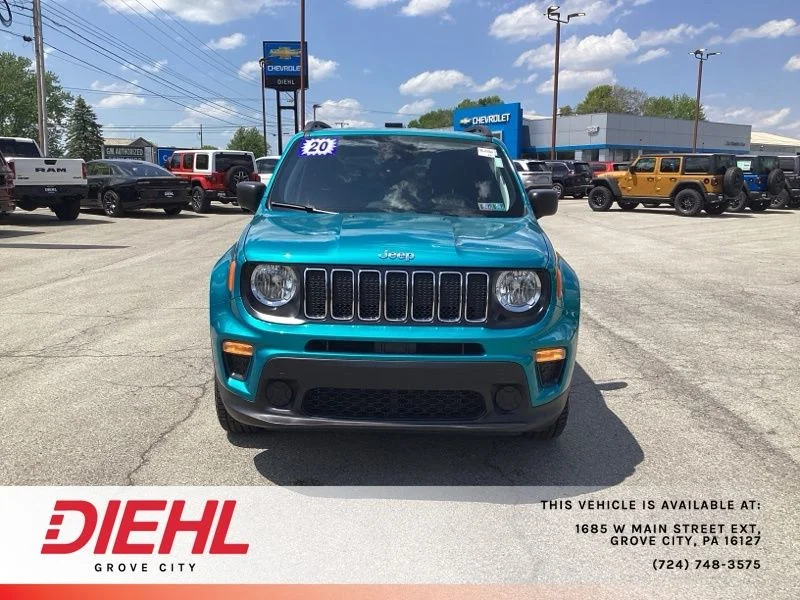 Used 2020 Teal Jeep Sport image 2