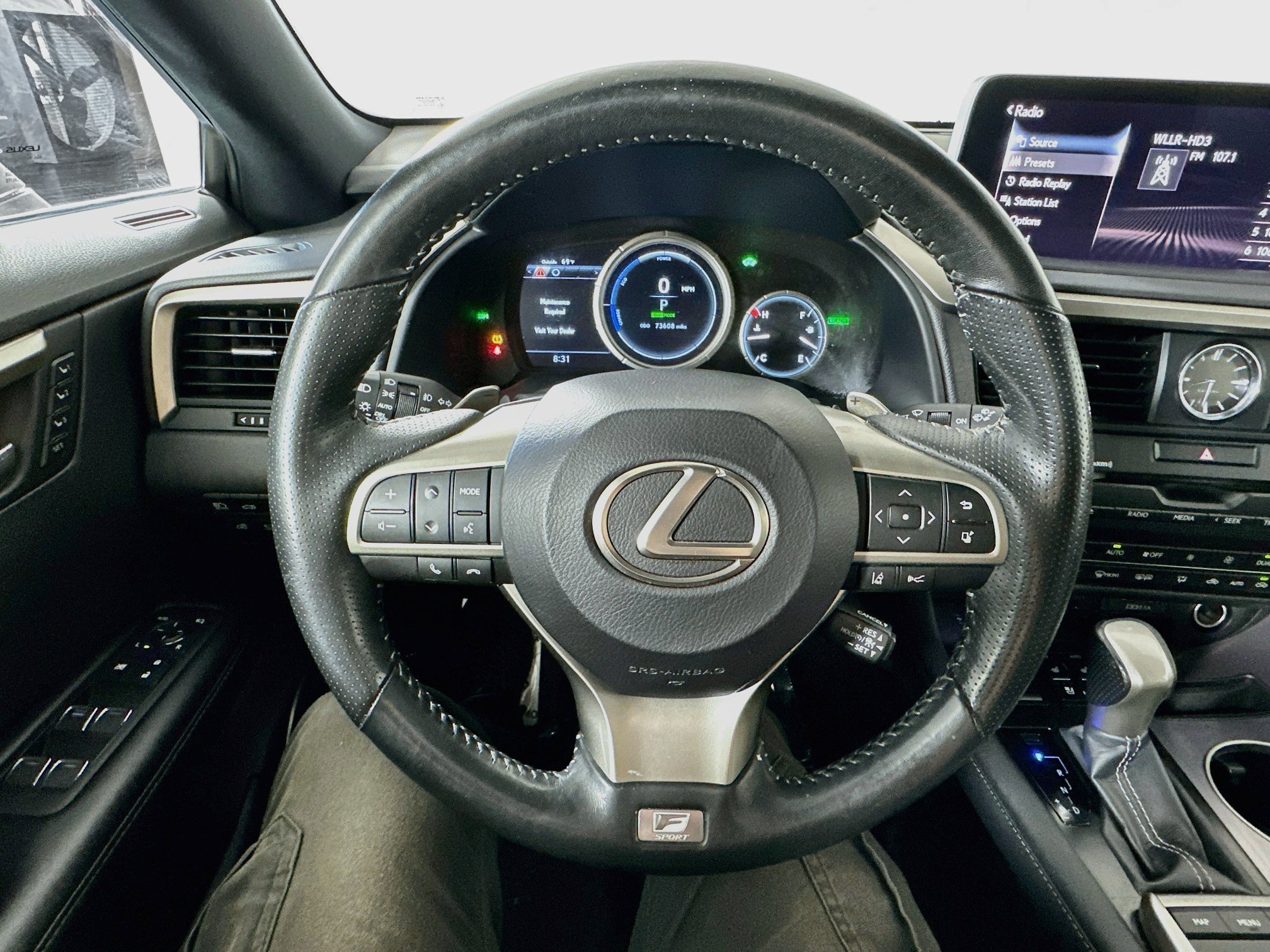 Certified Used 2021 ULTRA WHITE Lexus 450h F SPORT Handling image 11