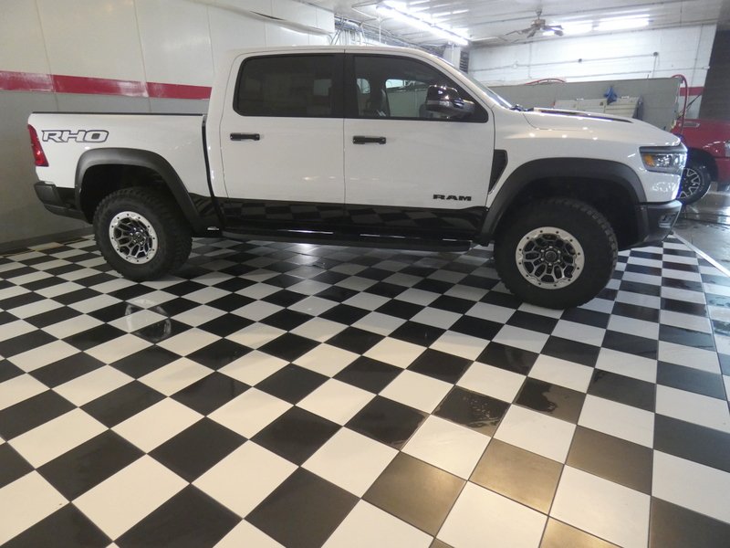New 2026 Bright White Clear-Coat Exterior Paint RAM RHO 4x4 Crew Cab 5