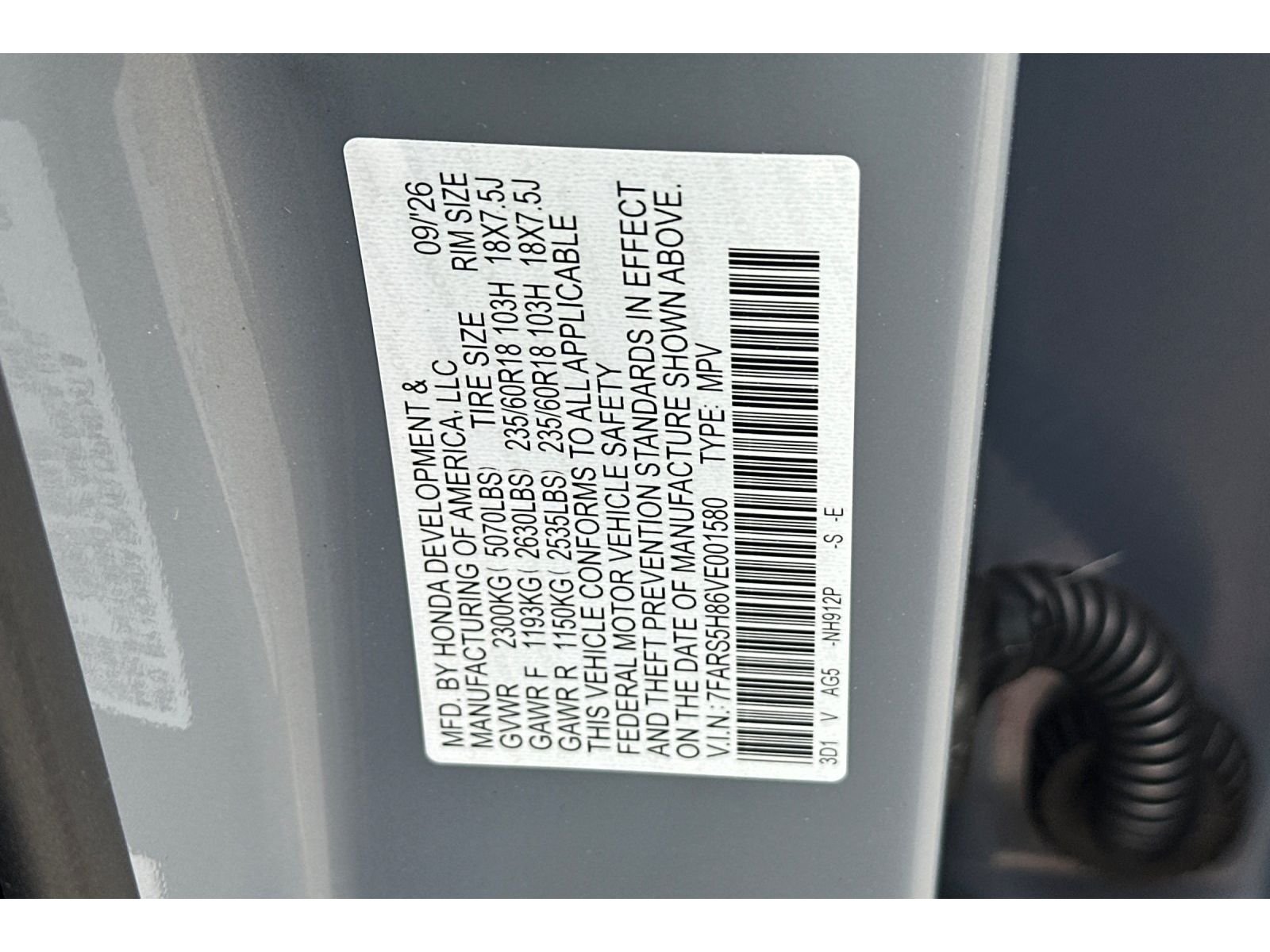 New 2027 Urban Gray Pearl Honda Sport-L image 35