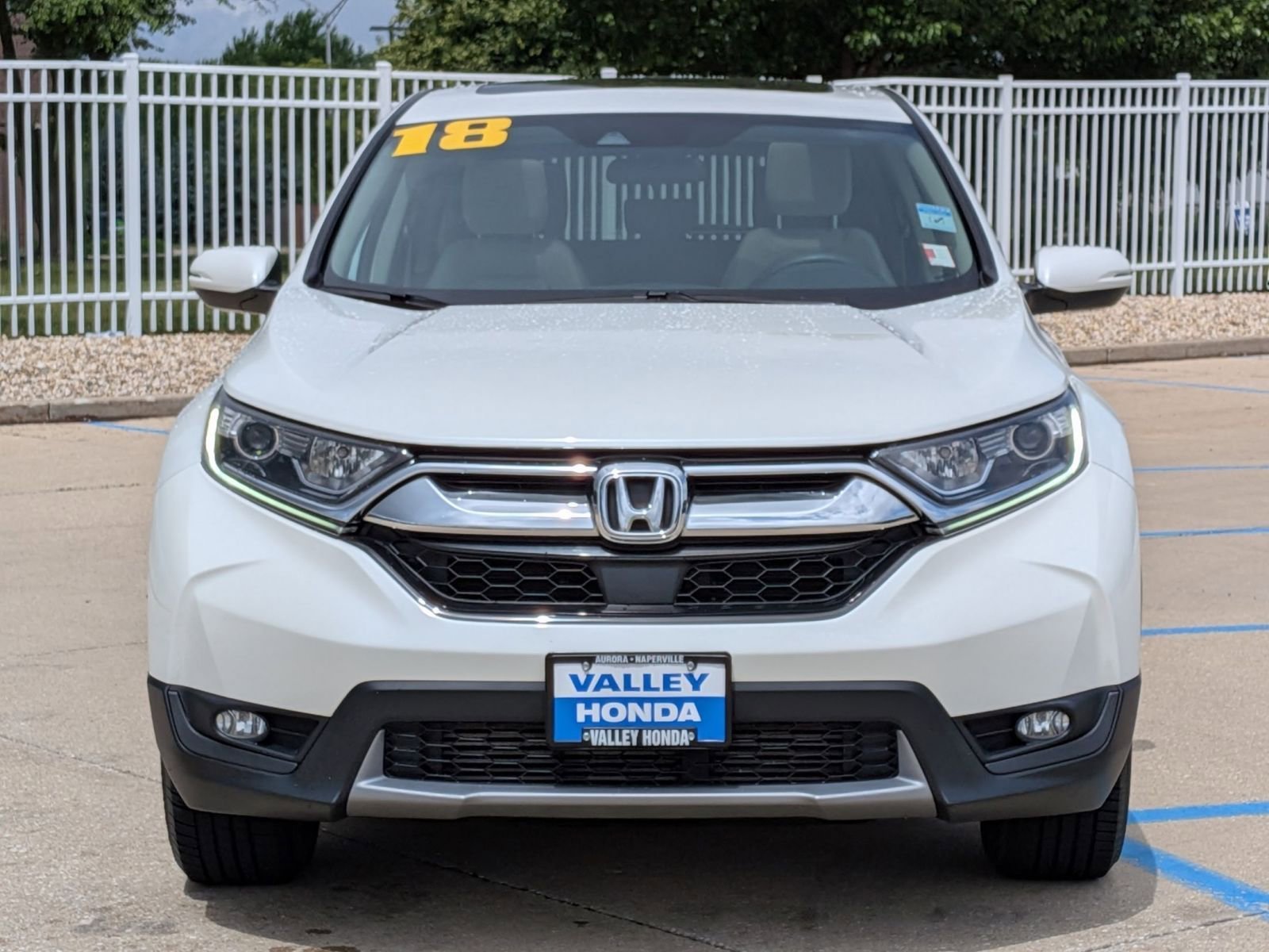 Certified Used 2018 White Diamond Pearl Honda EX AWD image 3