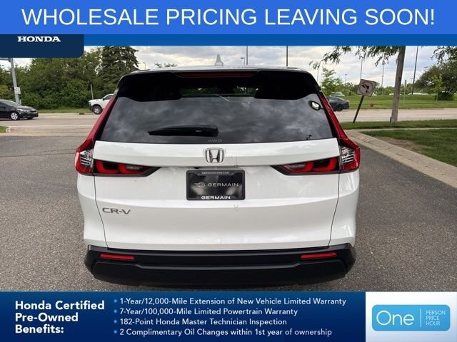 Certified Used 2024 Platinum White Pearl Honda 1.5T AWD EX image 9