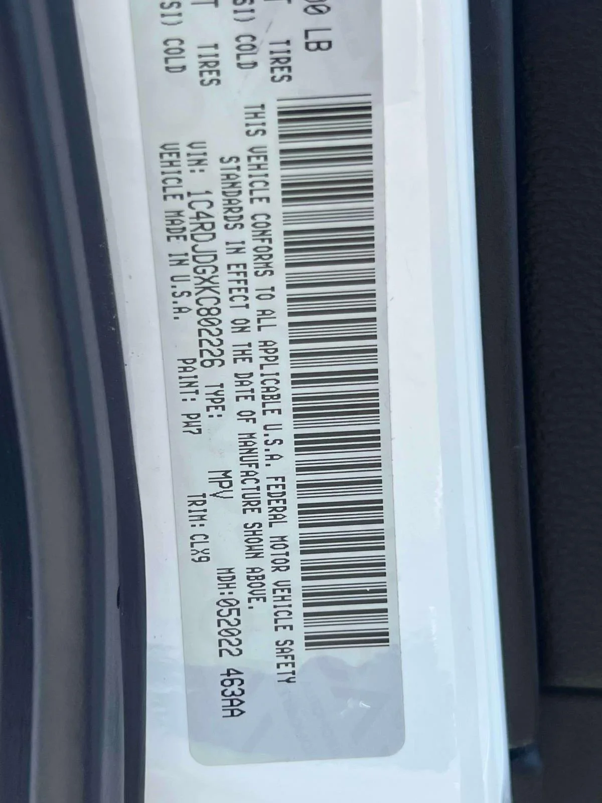 Used 2019 White Knuckle Clearcoat Dodge GT AWD image 18