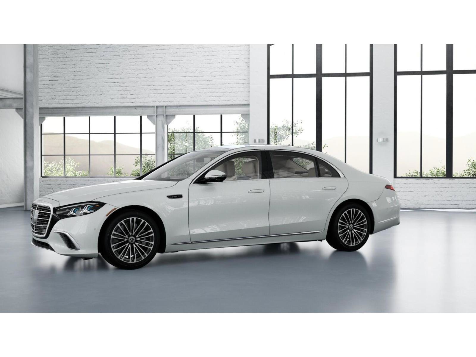 New 2027 MANUFAKTUR Moonlight White Metallic Mercedes-Benz S 500 4MATIC® Sedan image 37