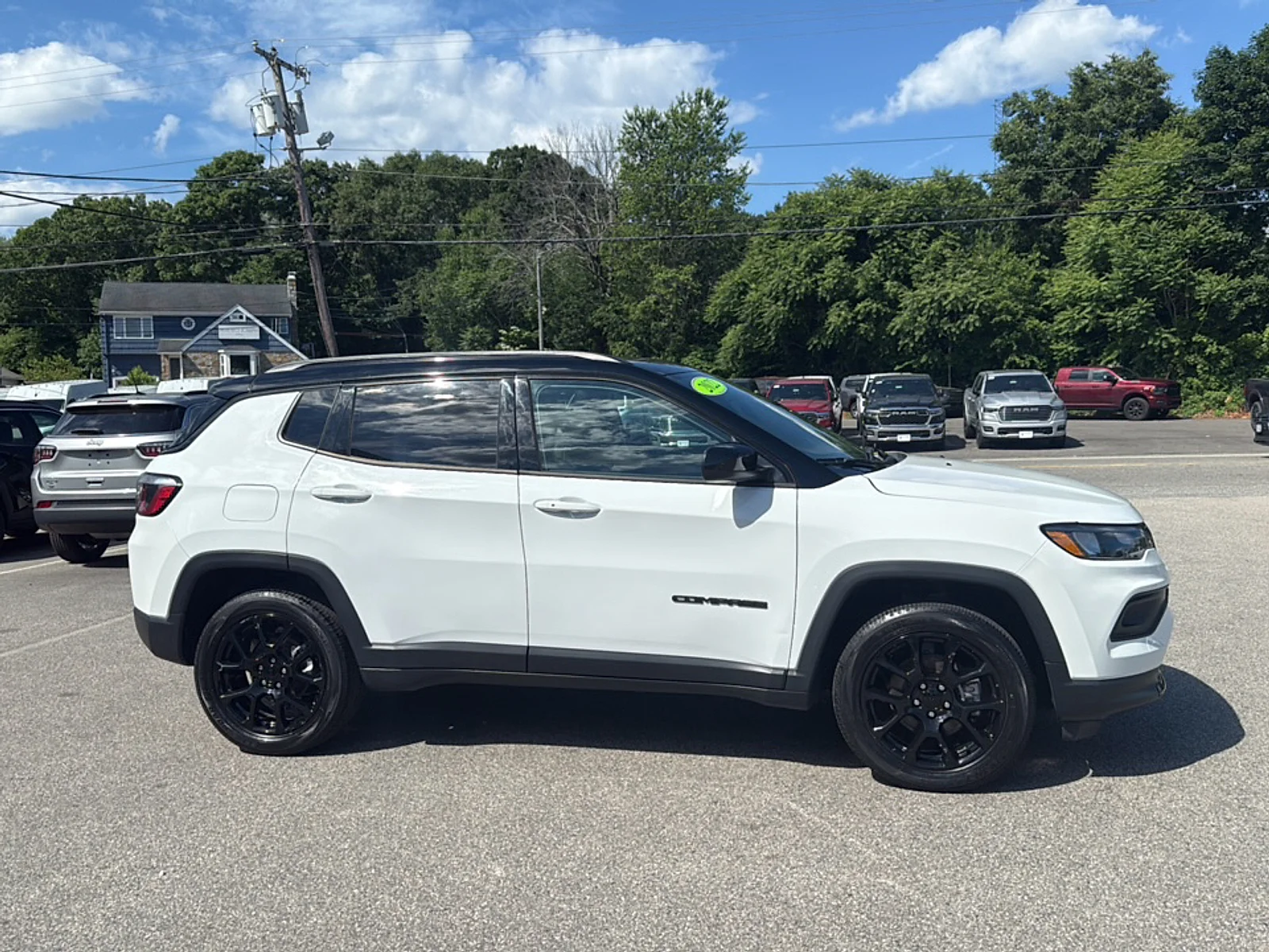 Certified Used 2022 Bright White Clearcoat Jeep Altitude 4x4 image 4
