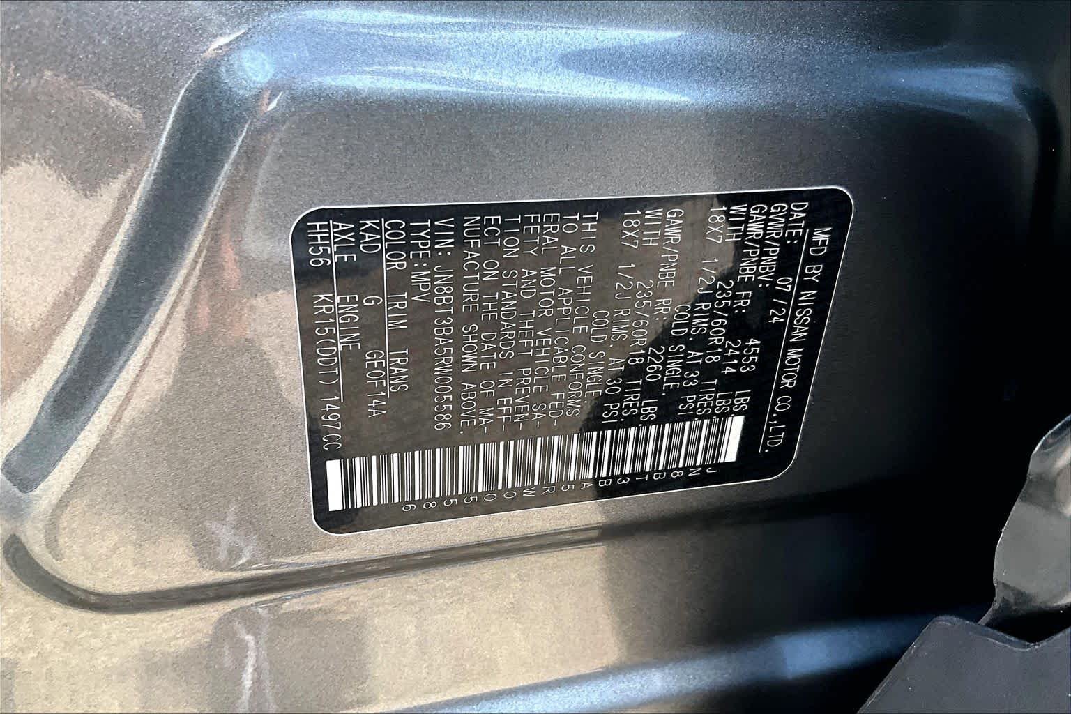 Used 2024 Gun Metallic Nissan SV image 31