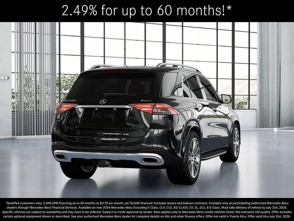 New 2026 Obsidian Black Metallic Mercedes-Benz GLE 580 image 23