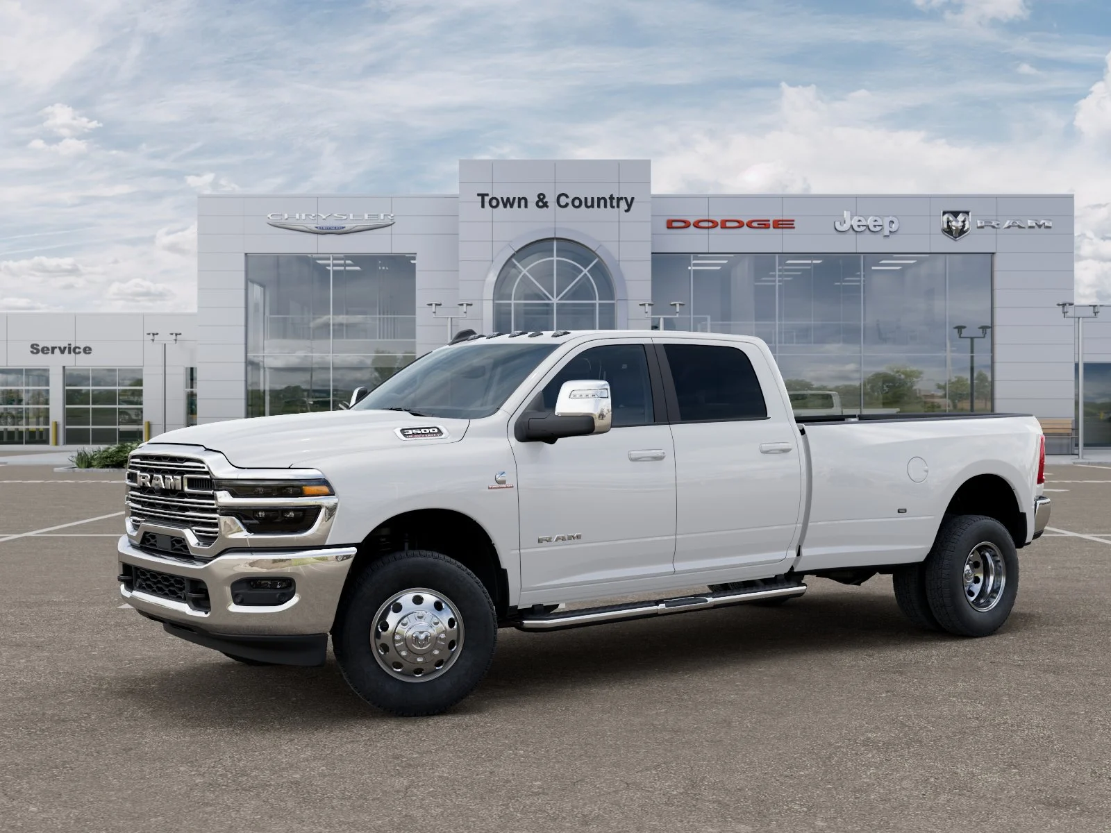 New 2026 Bright White Clear-Coat Exterior Paint RAM Laramie image 28