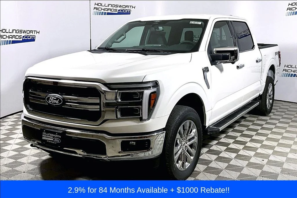 New 2026 Star White Metallic Tri-Coat Ford Lariat® image 1