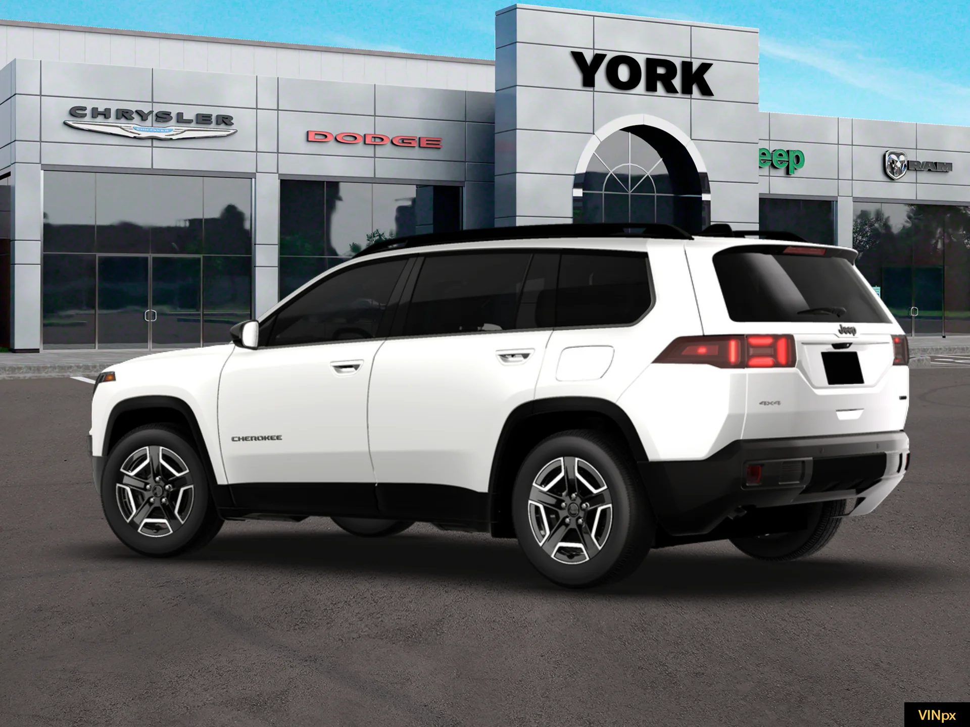 New 2026 Bright White Clear-Coat Exterior Paint Jeep Limited image 4