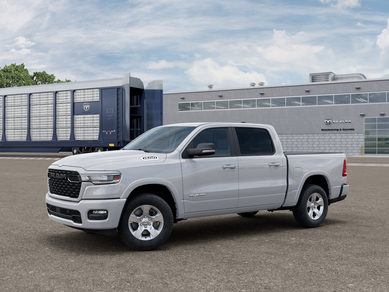 New 2026 Bright White Clear-Coat Exterior Paint RAM BIG HORN image 1
