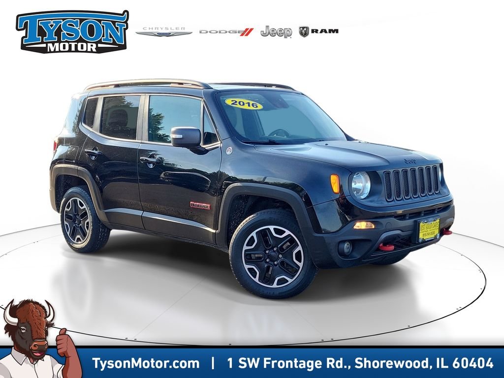 Used 2016 Black Jeep Trailhawk image 1